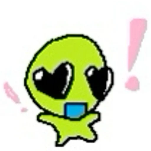 🥰 Стикер «silly alien» для Telegram