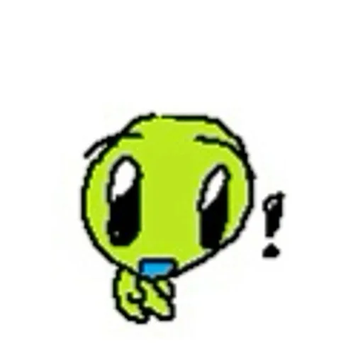 😲 Стикер «silly alien» для Telegram