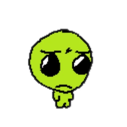 🙁 Стикер «silly alien» для Telegram