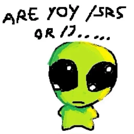 🥺 Стикер «silly alien» для Telegram