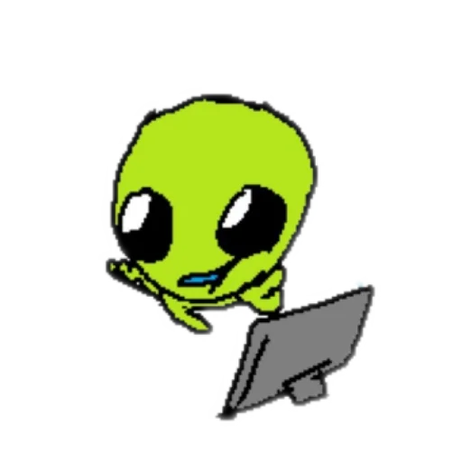 🫠 Стикер «silly alien» для Telegram