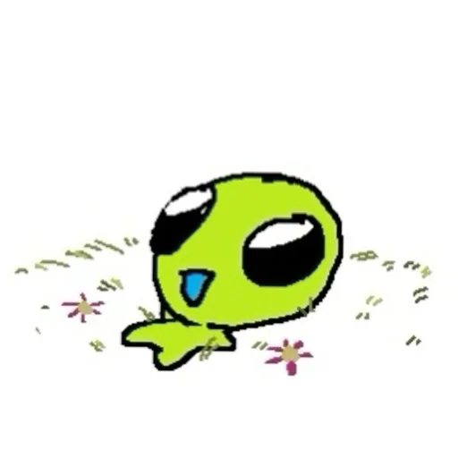 😊 Стикер «silly alien» для Telegram