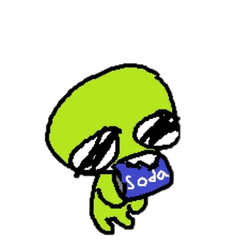 🥤 Стикер «silly alien» для Telegram