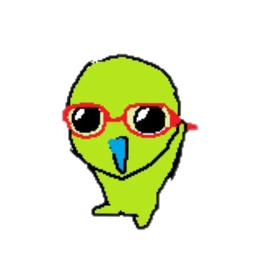 👓 Стикер «silly alien» для Telegram