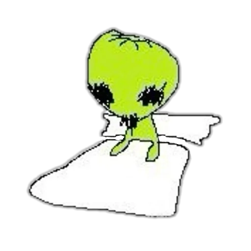 🛏 Стикер «silly alien» для Telegram