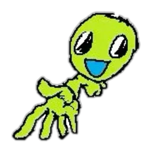 🫴 Стикер «silly alien» для Telegram