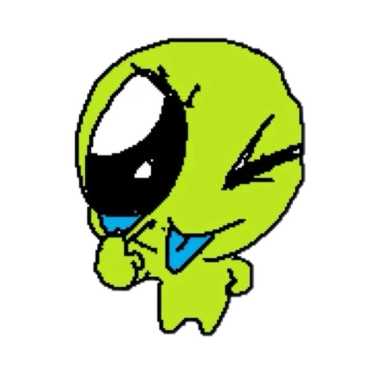 Стикерпак silly alien для Telegram