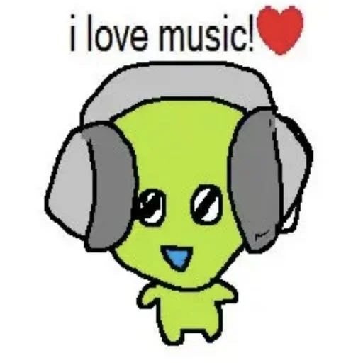 🎧 Стикер «silly alien» для Telegram