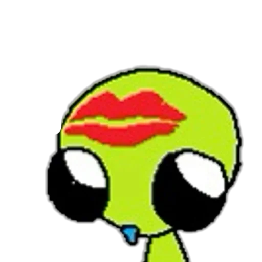 💋 Стикер «silly alien» для Telegram