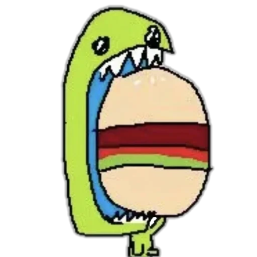 🍔 Стикер «silly alien» для Telegram