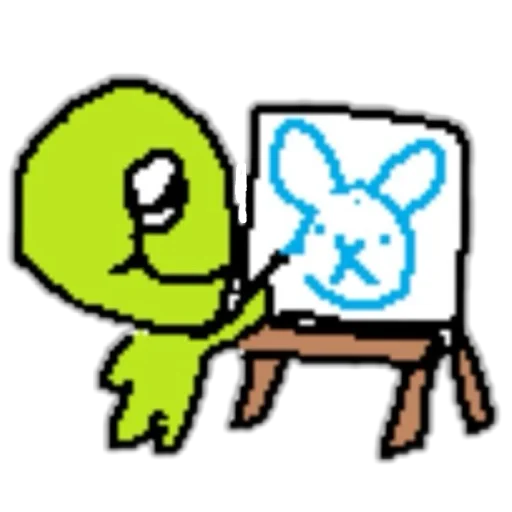 🖌 Стикер «silly alien» для Telegram