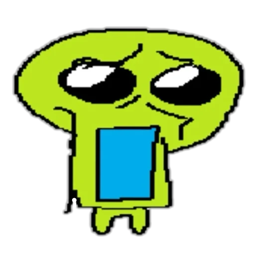 💀 Стикер «silly alien» для Telegram