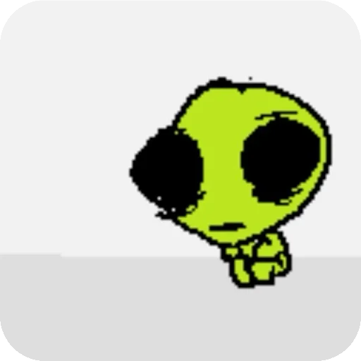 😞 Стикер «silly alien» для Telegram