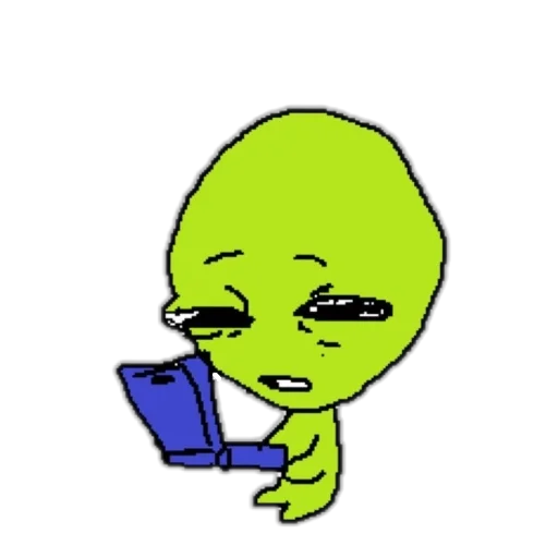 😑 Стикер «silly alien» для Telegram