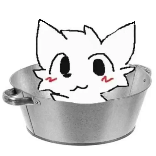 🪣 Стикер «Silly cat» для Telegram