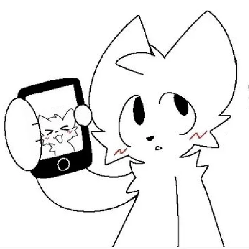 📞 Стикер «Silly cat» для Telegram