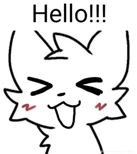 🌟 Стикер «Silly cat» для Telegram