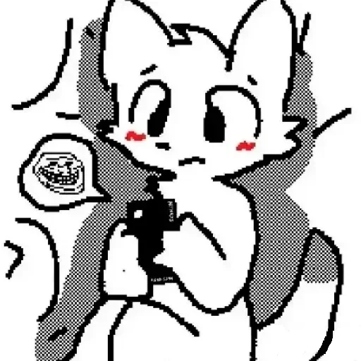 😕 Стикер «Silly cat» для Telegram