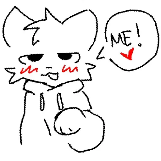 🥵 Стикер «Silly cat» для Telegram