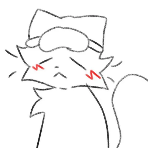 😴 Стикер «Silly cat» для Telegram