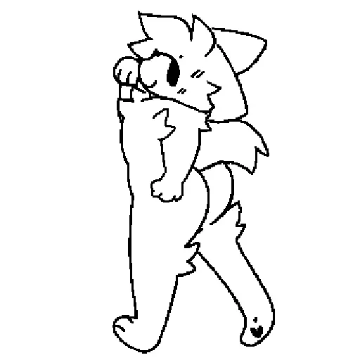 🚶‍♂ Стикер «Silly cat» для Telegram
