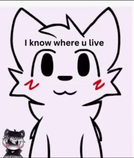 😈 Стикер «Silly cat» для Telegram