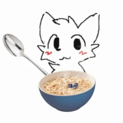🥄 Стикер «Silly cat» для Telegram