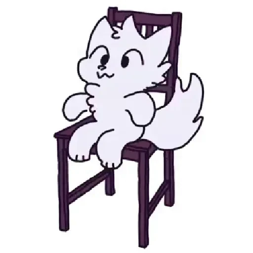 🪑 Стикер «Silly cat» для Telegram