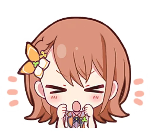 🍣 Стикер «minori hanasato» для Telegram
