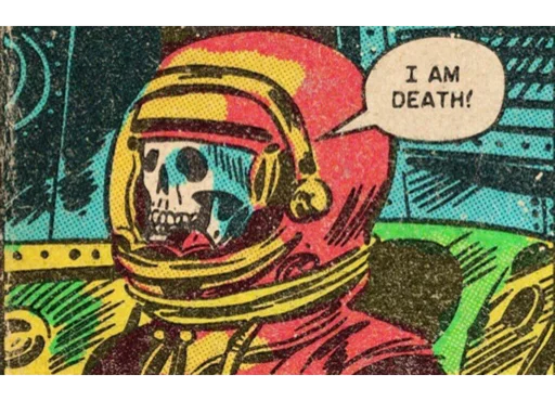 ☠️ Стикер «Неозабавности ретрофутуризма (и не только!)» для Telegram