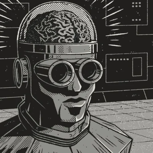 😳 Стикер «Неозабавности ретрофутуризма (и не только!)» для Telegram