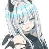 🙄 Эмодзи «Серебряная дьяволица» для Telegram