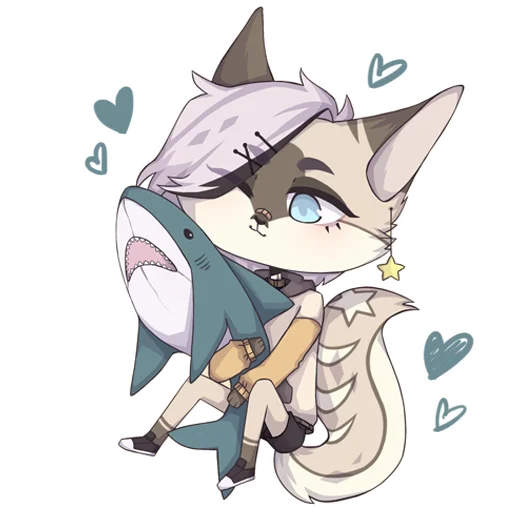 💙 Стикер «Silver Fox arts» для Telegram