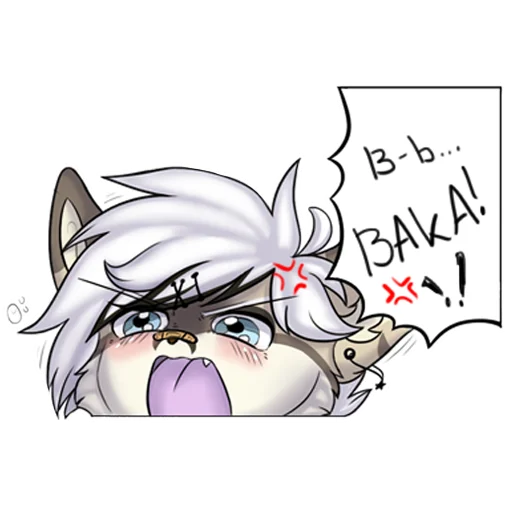 💢 Стикер «Silver Fox arts» для Telegram