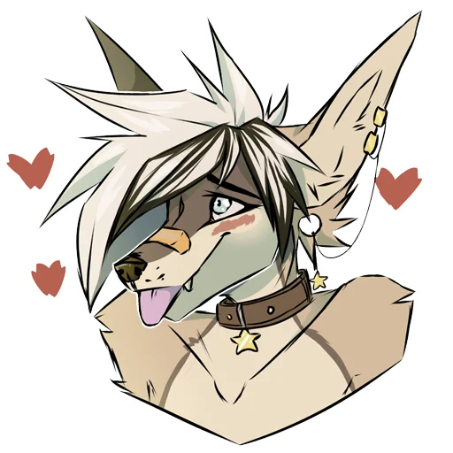❤️ Стикер «Silver Fox arts» для Telegram