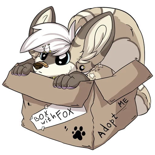 📦 Стикер «Silver Fox arts» для Telegram