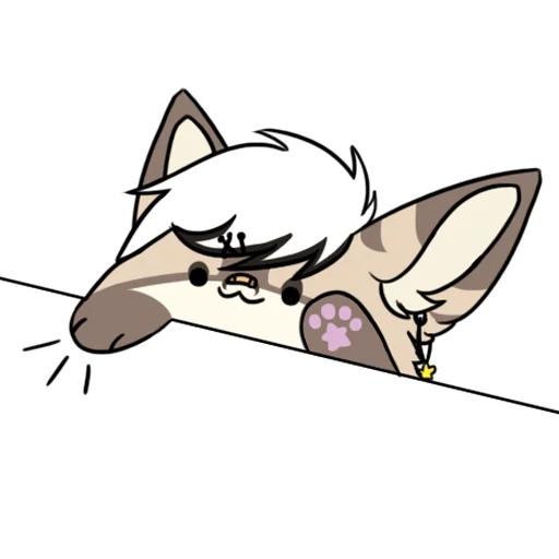 🐾 Стикер «Silver Fox arts» для Telegram
