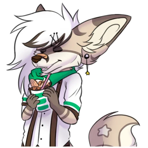 Стикерпак Silver Fox arts для Telegram