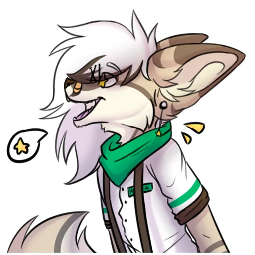 🌟 Стикер «Silver Fox arts» для Telegram