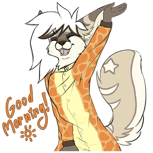 ☀️ Стикер «Silver Fox arts» для Telegram