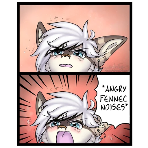😡 Стикер «Silver Fox arts» для Telegram