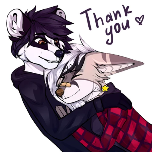 🤗 Стикер «Silver Fox arts» для Telegram
