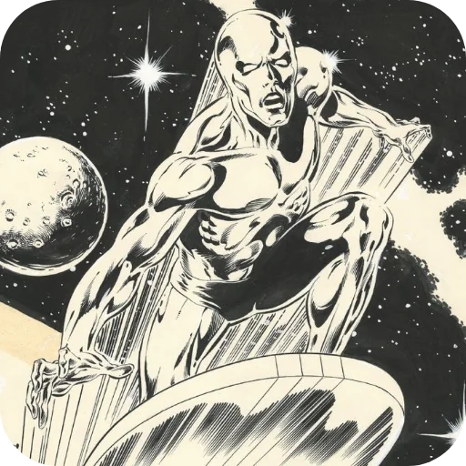 😠 Стикер «Silver Surfer» для Telegram