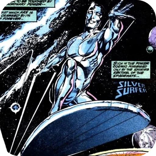 😁 Стикер «Silver Surfer» для Telegram