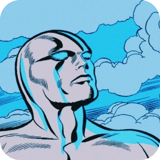😐 Стикер «Silver Surfer» для Telegram