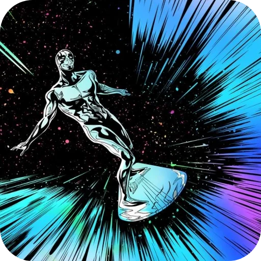 🎆 Стикер «Silver Surfer» для Telegram