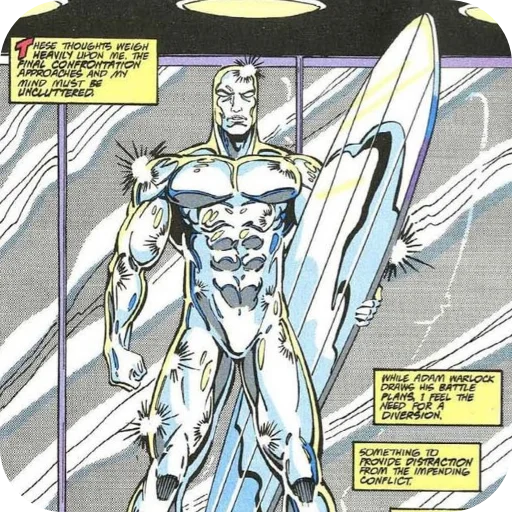 💪 Стикер «Silver Surfer» для Telegram