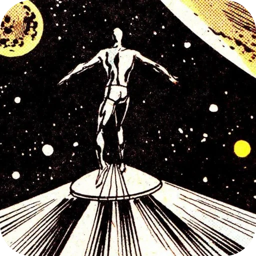 🔥 Стикер «Silver Surfer» для Telegram
