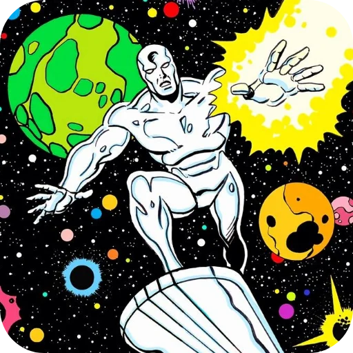 😲 Стикер «Silver Surfer» для Telegram