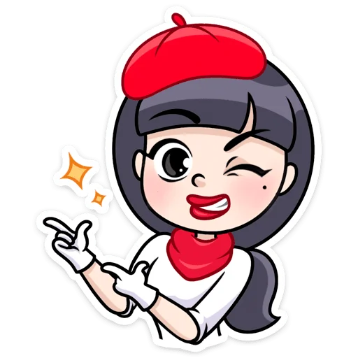 😉 Стикер «Сильвия» для Telegram